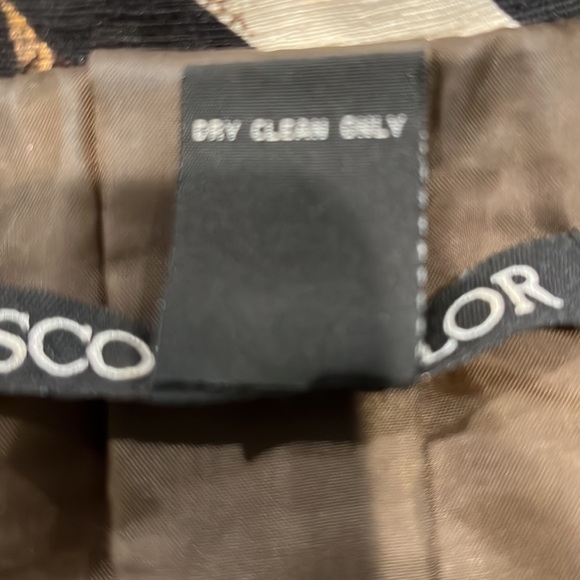 Scott Taylor Silk Textured Zebra Print Button Cape Jacket - Picture 9 of 10